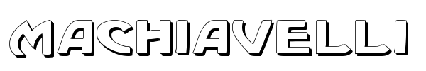 Machiavelli font