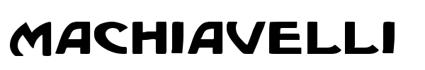 Machiavelli font preview