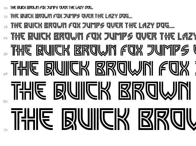 Madison Square font waterfall