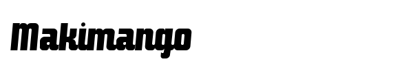 Makimango font preview