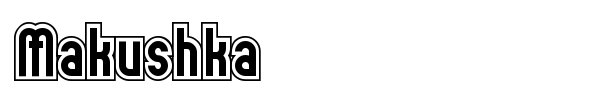 Makushka font preview