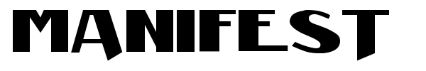 Manifest font