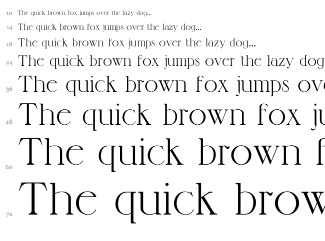 Manquis CP font waterfall