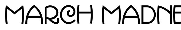 March Madness NF font