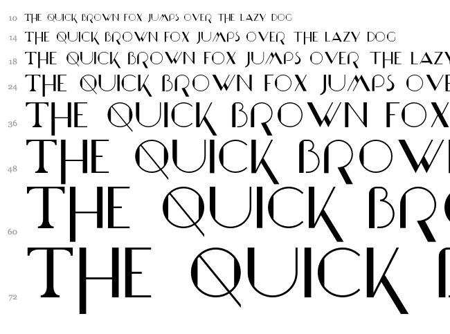 Marchesa font waterfall