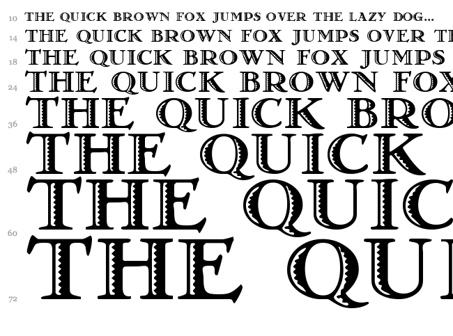 Matador font waterfall
