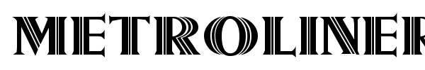 Metroliner font