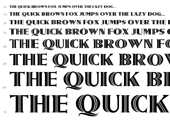 Metroliner font waterfall