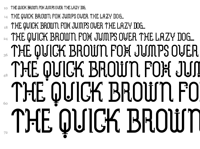 Metropolis NF font waterfall