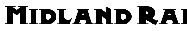 Midland Rail font