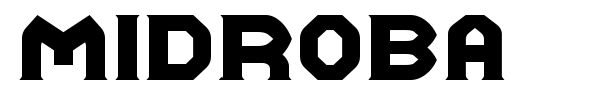 Midroba font preview