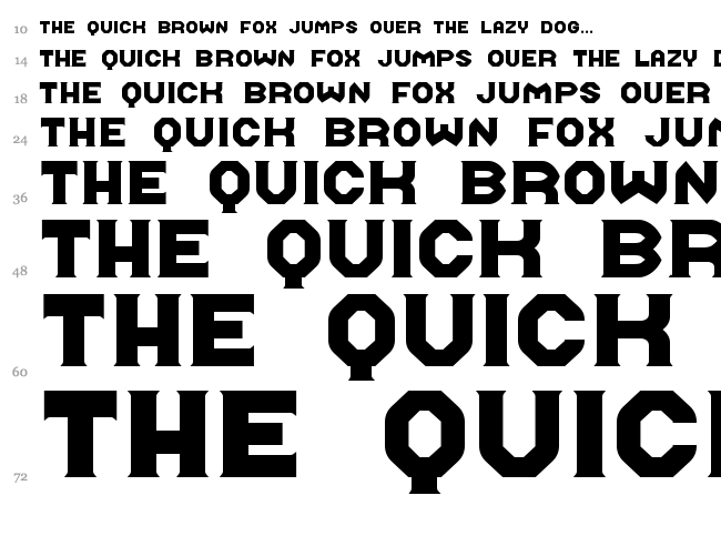 Midroba font waterfall