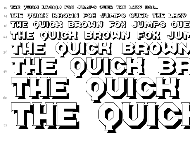 Midroba font waterfall