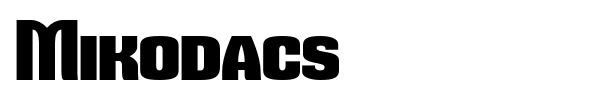 Mikodacs font
