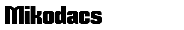 Mikodacs font preview