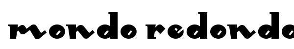 Mondo Redondo font