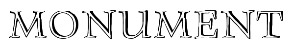 Monument font