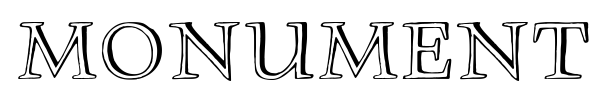 Monument font preview