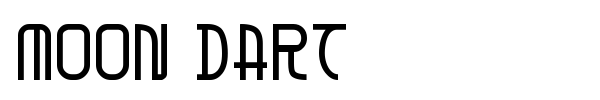 Moon Dart font preview