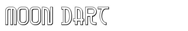 Moon Dart font preview