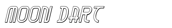 Moon Dart font preview