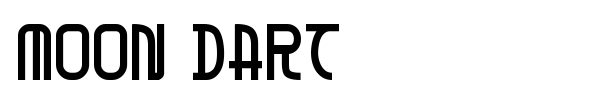 Moon Dart font preview