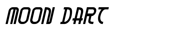 Moon Dart font preview