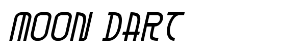 Moon Dart font preview