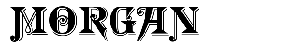 Morgan font
