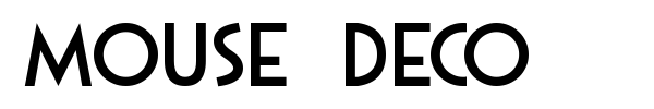 Mouse Deco font