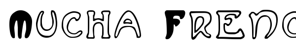 Mucha French Capitals font preview