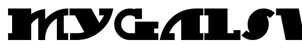 MyGalSwoopy NF font