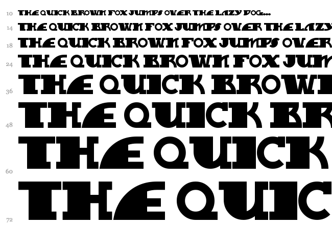 MyGalSwoopy NF font waterfall