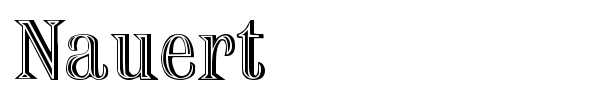 Nauert font preview