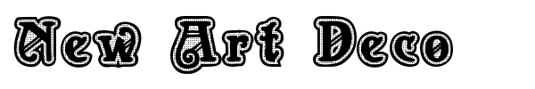 New Art Deco font
