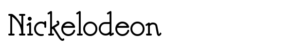 Nickelodeon font