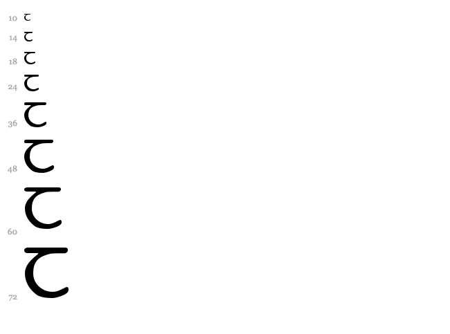 Nomarch font waterfall