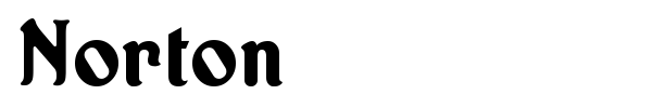 Norton font