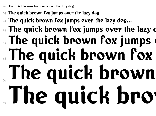Norton font waterfall