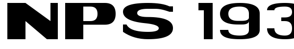 NPS 1935 font