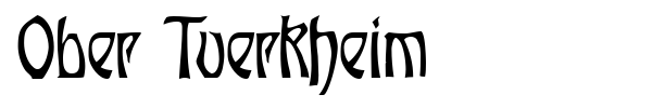 Ober Tuerkheim font