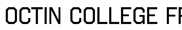 Octin College Free font