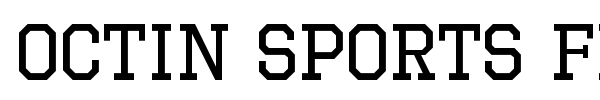 Octin Sports Free font