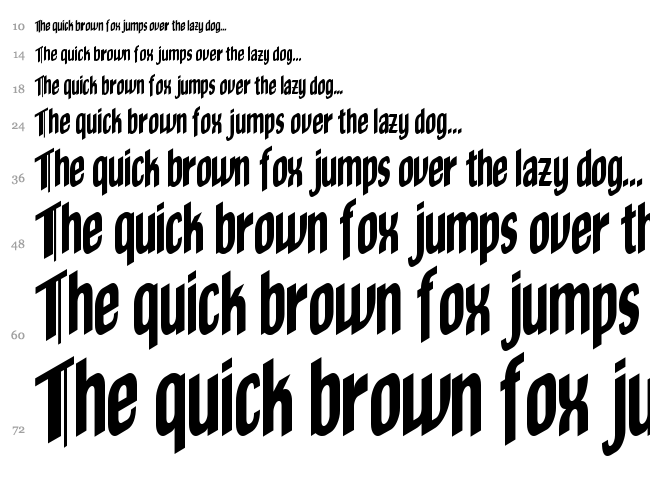 Olde Chicago font waterfall