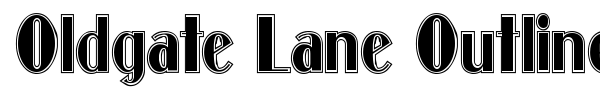 Oldgate Lane Outline font