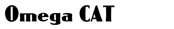 Omega CAT font