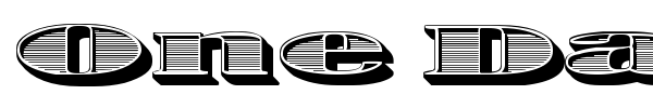One Dance font