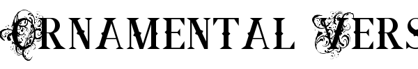 Ornamental Versals font