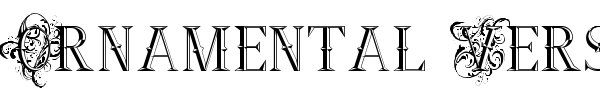 Ornamental Versals font preview