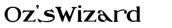 Oz'sWizard font preview